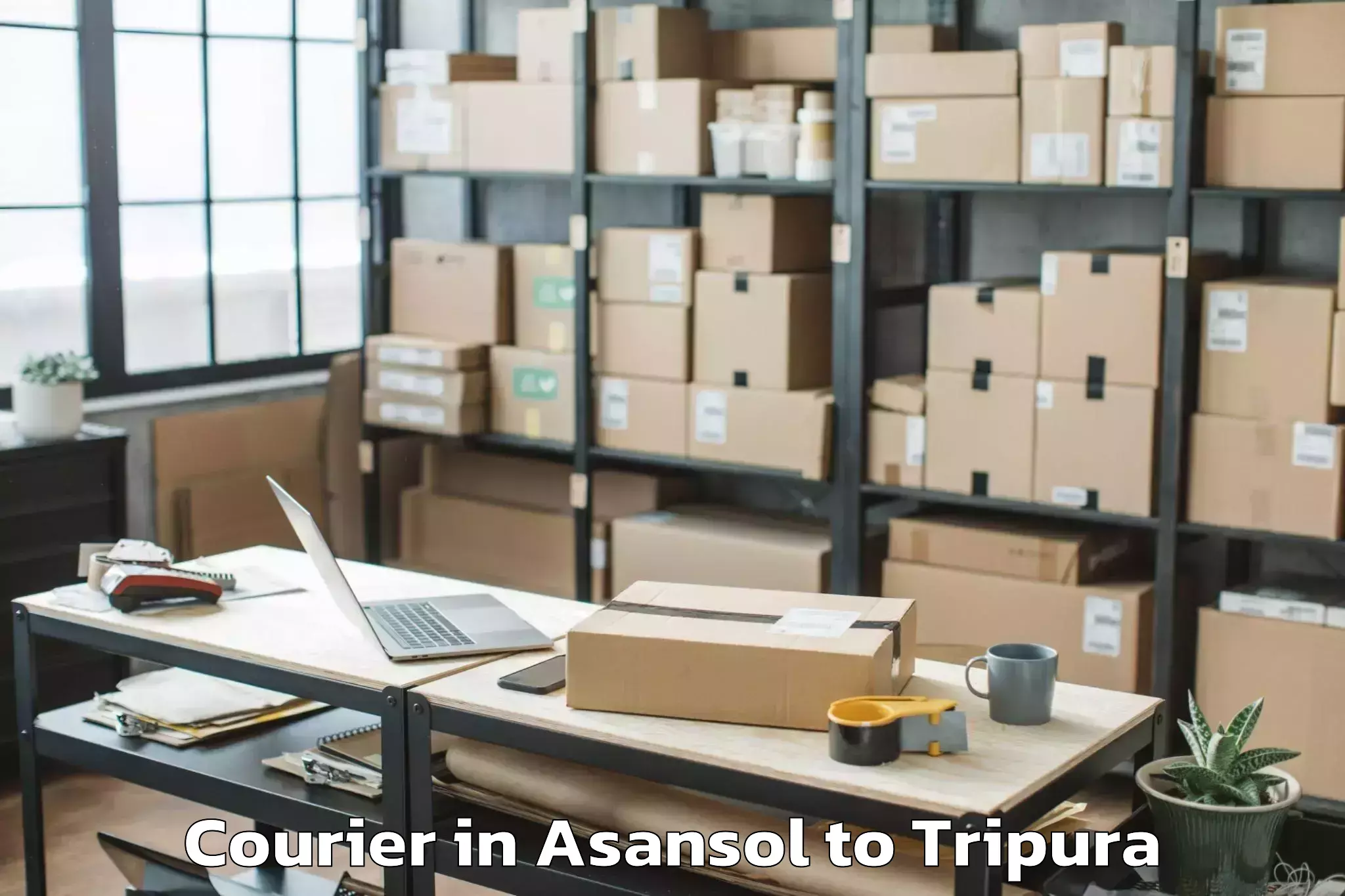 Leading Asansol to Hezamara Courier Provider